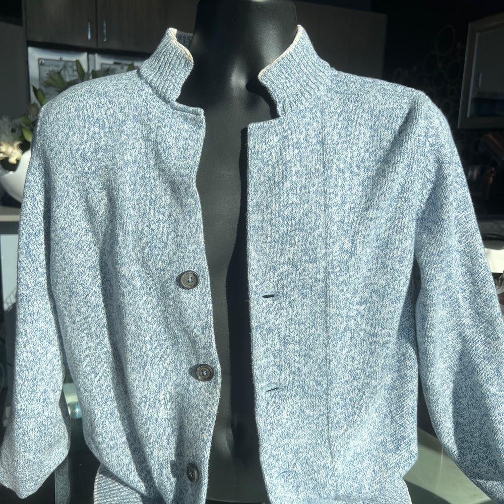 Light Blue - Eleventy - Men’s Cardigan- Small - LIKE NEW